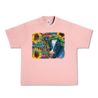 Salmon Cow Serape Just a Little Moody Urban Heavy Tee - CowCowDesign