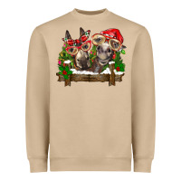 Mushroom Christmas donkeys Heavyweight Sweatshirt - BarkalooDesign