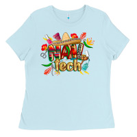 Baby Blue cinco de mayo nail tech Ladies Tee - CowGirlArtShop