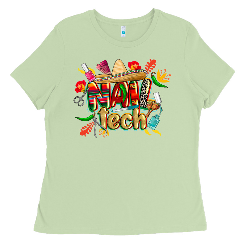 Cinco De Mayo Nail Tech Ladies Tee by CowGirlArtShop | Teevron
