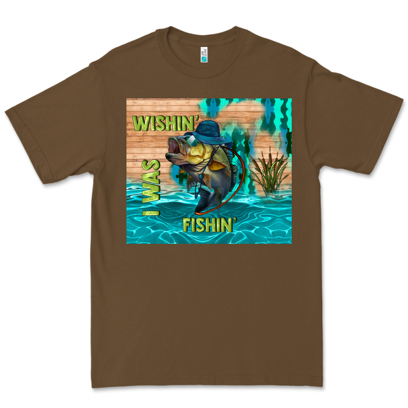 Wıshın I Was Fıshın Premium Tee by TumblerDesignByShophia | Teevron