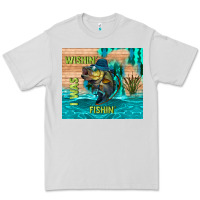 Dove Grey wıshın i was fıshın Premium Tee - TumblerDesignByShophia