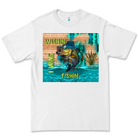 White wıshın i was fıshın Premium Tee - TumblerDesignByShophia