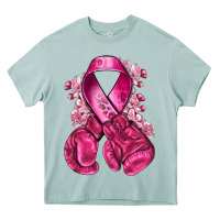Arona breast cancer with boxing gloves Heavy Core Tee - NancyCooperArtShop