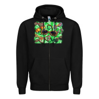 Black sunglasses background Zipper Hoodie - BarkalooDesign