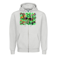 Dove Grey sunglasses background Zipper Hoodie - BarkalooDesign