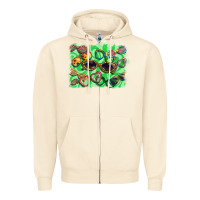Sandshell sunglasses background Zipper Hoodie - BarkalooDesign