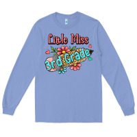 Colony Blue little miss third grade Long Sleeve Tee - RanaPortraitStore
