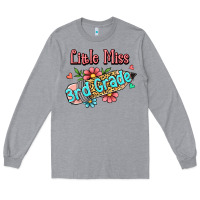 Heather Grey little miss third grade Long Sleeve Tee - RanaPortraitStore