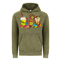 Vintage Olive Softball Coffee Cups Vintage Hoodie - FaDigitalArtStudio