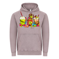 Vintage Zinc Softball Coffee Cups Vintage Hoodie - FaDigitalArtStudio