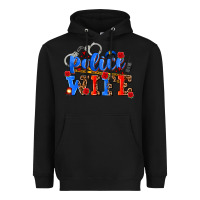 Black police wife Heavyweight Hoodie - AdoDesignShop