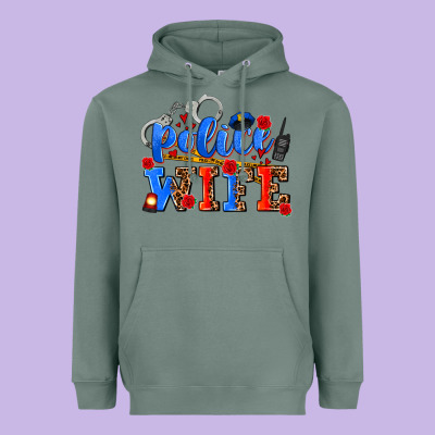 Police Wife Heavyweight Hoodie Designed By Adodesignshop