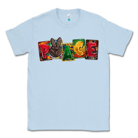 Dusty Blue peace juneteenth Classic Tee - CowGirlArtShop