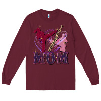 Burgundy Taekwondo mom Mother's Day Long Sleeve Tee - FaDigitalArtStudio