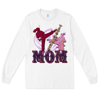White Taekwondo mom Mother's Day Long Sleeve Tee - FaDigitalArtStudio