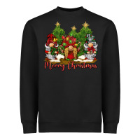 Black merry christmas gnomies Heavyweight Sweatshirt - BarkalooDesign
