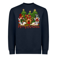 Navy merry christmas gnomies Heavyweight Sweatshirt - BarkalooDesign