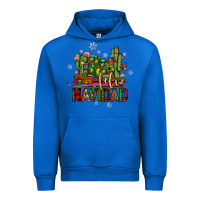 Cobalt feliz navidad cactus Urban Hoodie - JahusDesignShop