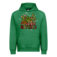 Emerald feliz navidad cactus Urban Hoodie - JahusDesignShop