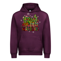 Mauve Wine feliz navidad cactus Urban Hoodie - JahusDesignShop
