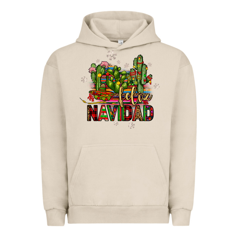 Feliz Navidad Cactus Urban Hoodie by JahusDesignShop | Teevron