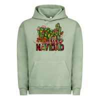 Pigment Oil Green feliz navidad cactus Urban Hoodie - JahusDesignShop