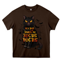 Chocolate Brown It's Just a Bunch of Hocus Pocus Heavy Core Tee - texasbilliewilder