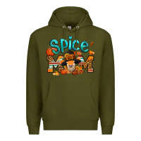 Army Green thanksgiving spice mom pilgrim cow Premium Hoodie - Jasminsmagicworld