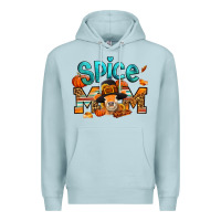 Blue Mist thanksgiving spice mom pilgrim cow Premium Hoodie - Jasminsmagicworld
