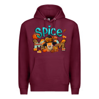 Burgundy thanksgiving spice mom pilgrim cow Premium Hoodie - Jasminsmagicworld