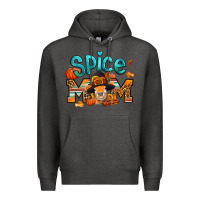 Charcoal Heather thanksgiving spice mom pilgrim cow Premium Hoodie - Jasminsmagicworld