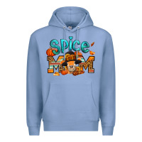 Colony Blue thanksgiving spice mom pilgrim cow Premium Hoodie - Jasminsmagicworld