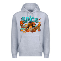 Heather Grey thanksgiving spice mom pilgrim cow Premium Hoodie - Jasminsmagicworld