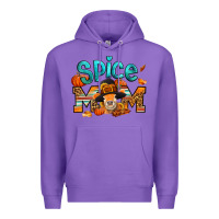 Purple thanksgiving spice mom pilgrim cow Premium Hoodie - Jasminsmagicworld