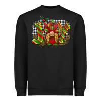 Black christmas joy gnome Heavyweight Sweatshirt - BarkalooDesign
