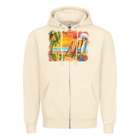 Sandshell sunset beach background Zipper Hoodie - BarkalooDesign