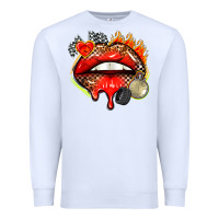 White race lips Premium Sweatshirt - AdoDesignShop