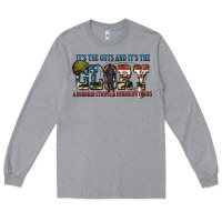 Heather Grey It's the guts and it's the glory a hundred stripes Long Sleeve Tee - FaDigitalArtStudio