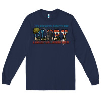 Navy It's the guts and it's the glory a hundred stripes Long Sleeve Tee - FaDigitalArtStudio