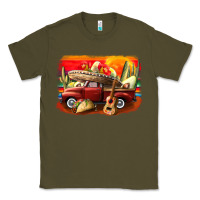 Army Green mexican cinco de mayo truck Classic Tee - CowGirlArtShop