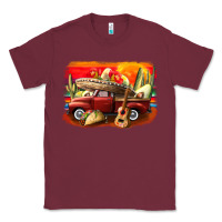 Burgundy mexican cinco de mayo truck Classic Tee - CowGirlArtShop