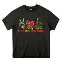 Asphalt Peace love Nutcrackers Heavy Core Tee - NancyCooperArtShop