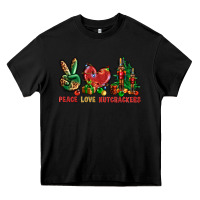 Black Peace love Nutcrackers Heavy Core Tee - NancyCooperArtShop