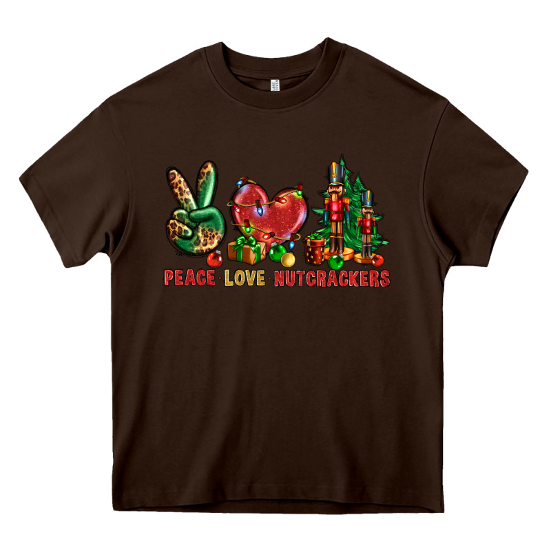 Peace Love Nutcrackers Heavy Core Tee by NancyCooperArtShop | Teevron