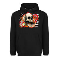 Black firefighter skull Heavyweight Hoodie - AdoDesignShop