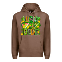 Chestnut Lucky Dude Premium Hoodie - CowhideDigitalArt