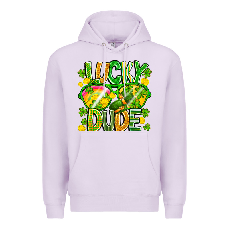 Lucky Dude Premium Hoodie by CowhideDigitalArt | Teevron