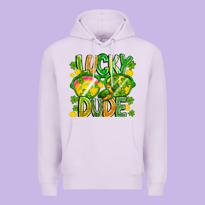 Lucky Dude Premium Hoodie Designed By Cowhidedigitalart