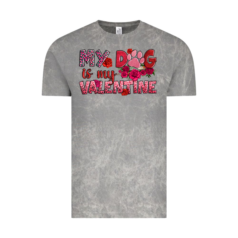 My Dog Is My Valentine Vintage Tee by OliviaCreatesArt | Teevron